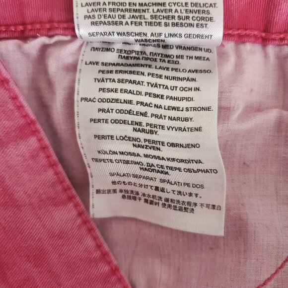 G By GUESS Women's Slightly Faded Super Skinny Denim Jeans Pink Size 26 - Picture 6 of 12